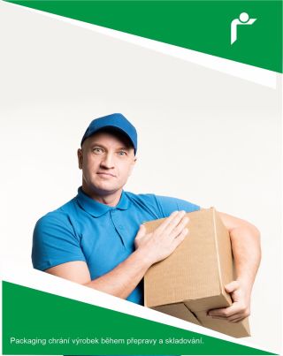 Packaging chrání výrobek během přepravy a skladování#českáreklamka