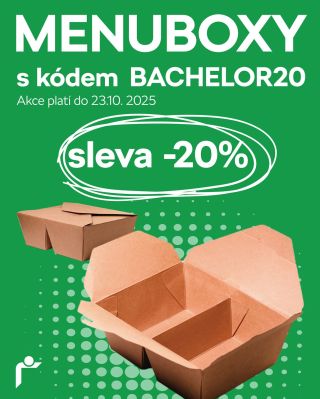 Použij kód BACHELOR20 a získej 20% slevu na svůj Menubox! Sleva platí do 23.10.2025 #menubox #bachelorlife #foodiescz #sleva